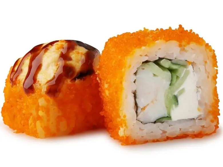 Ролл запеченная Калифорния с креветкой