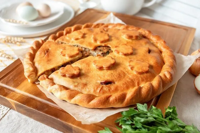 Пирог Семга и рис (35 см)